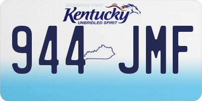 KY license plate 944JMF