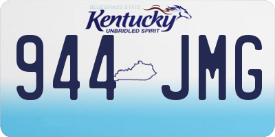 KY license plate 944JMG
