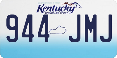 KY license plate 944JMJ
