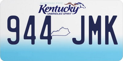 KY license plate 944JMK