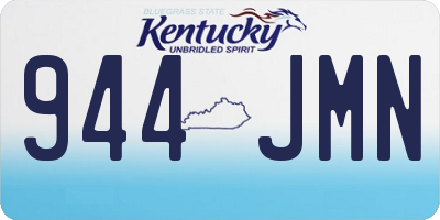 KY license plate 944JMN