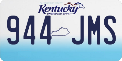 KY license plate 944JMS