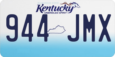 KY license plate 944JMX