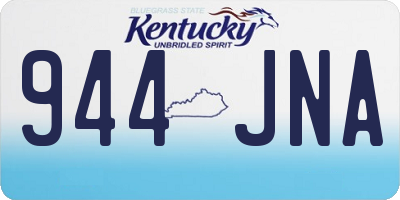 KY license plate 944JNA