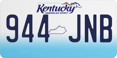 KY license plate 944JNB