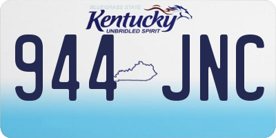 KY license plate 944JNC