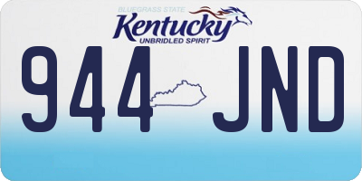 KY license plate 944JND