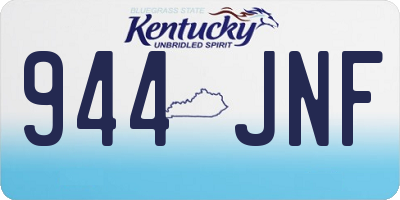 KY license plate 944JNF