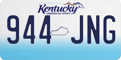 KY license plate 944JNG