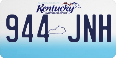 KY license plate 944JNH