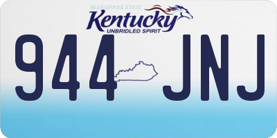 KY license plate 944JNJ