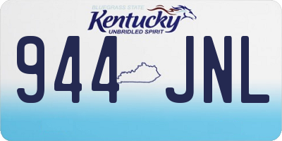 KY license plate 944JNL