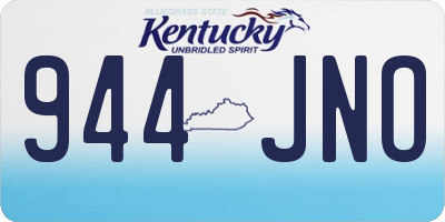 KY license plate 944JNO