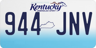 KY license plate 944JNV