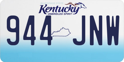 KY license plate 944JNW