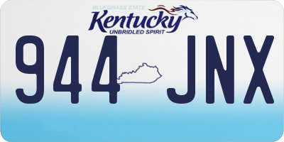 KY license plate 944JNX