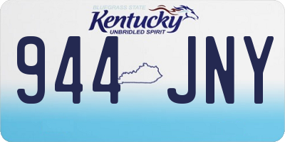 KY license plate 944JNY