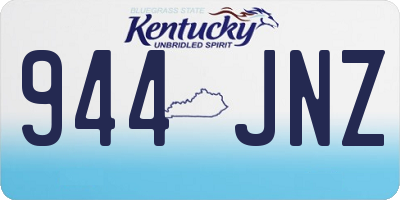 KY license plate 944JNZ