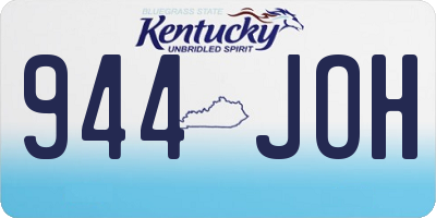 KY license plate 944JOH