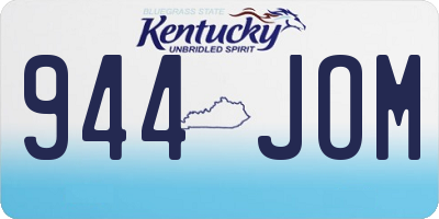 KY license plate 944JOM