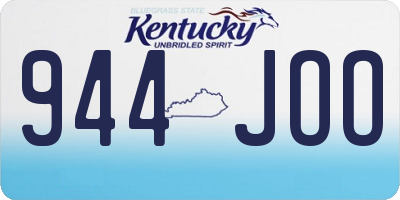 KY license plate 944JOO