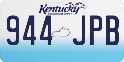 KY license plate 944JPB