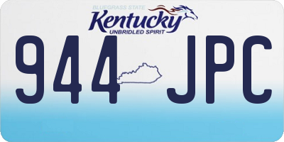 KY license plate 944JPC