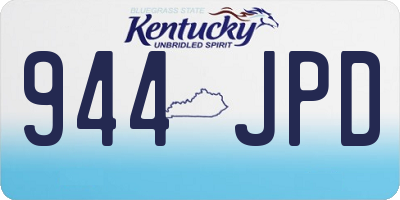 KY license plate 944JPD