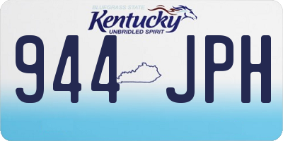 KY license plate 944JPH