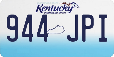 KY license plate 944JPI