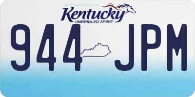 KY license plate 944JPM