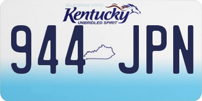 KY license plate 944JPN