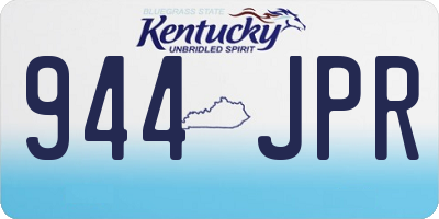 KY license plate 944JPR