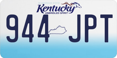KY license plate 944JPT