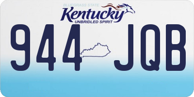 KY license plate 944JQB