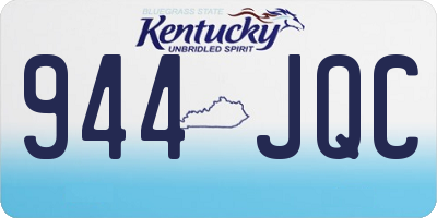 KY license plate 944JQC