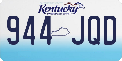 KY license plate 944JQD