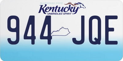KY license plate 944JQE
