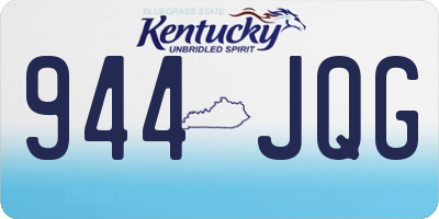 KY license plate 944JQG