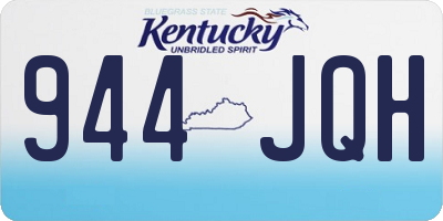 KY license plate 944JQH