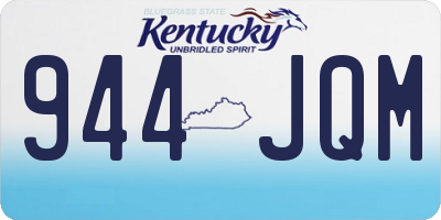KY license plate 944JQM
