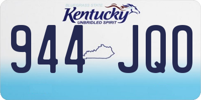 KY license plate 944JQO