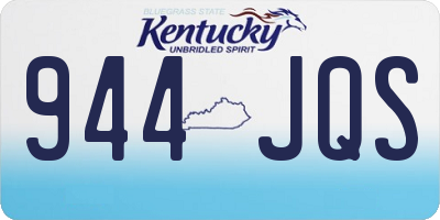 KY license plate 944JQS