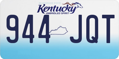 KY license plate 944JQT