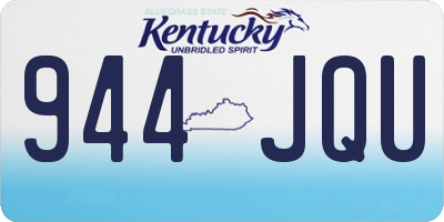 KY license plate 944JQU
