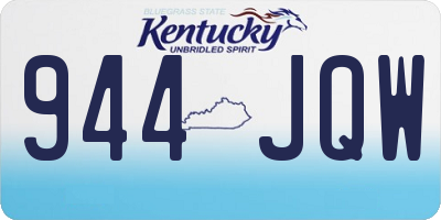 KY license plate 944JQW