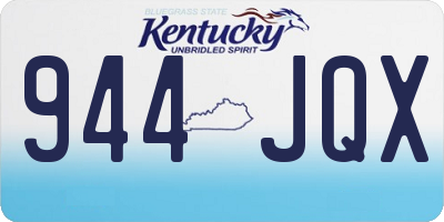 KY license plate 944JQX