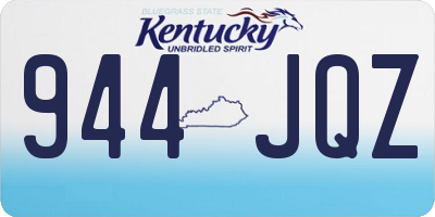 KY license plate 944JQZ