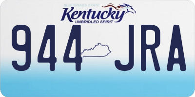 KY license plate 944JRA