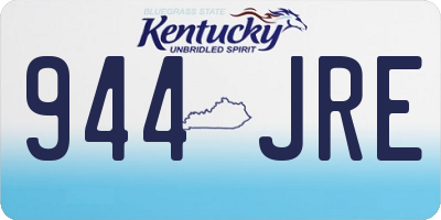 KY license plate 944JRE